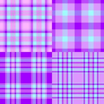 Plaid pattern set tailored for UI mockups and wireframes. Vector patterns add イラスト素材