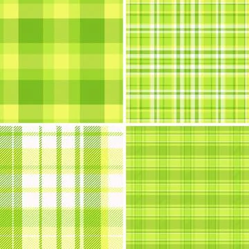 Plaid pattern set for winter fashion. Perfect for casual layering, outerwear, Stock Illustration
