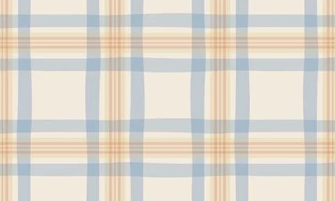 Plaid pattern in soft pastel hues. Tartan texture for spring picnic table c.. Stock Illustration