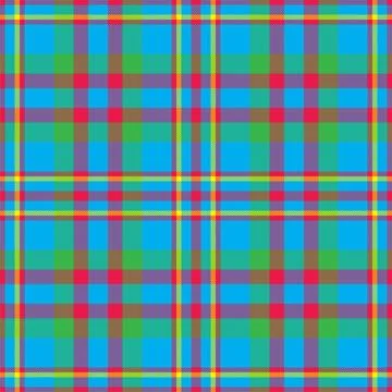 Plaid seamless pattern in blue. Check fabric texture. Vector textile print. Stock Illustration