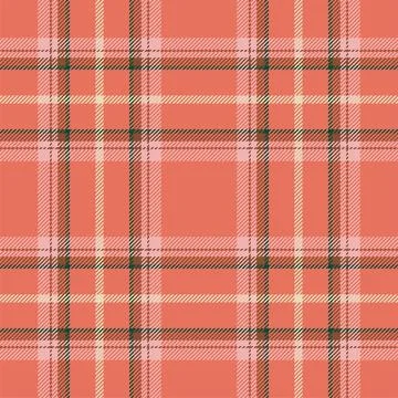 Plaid seamless pattern. Check fabric texture. Vector textile print. Illustrazione stock