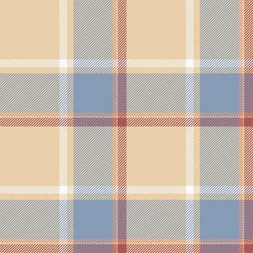 Plaid seamless pattern. Check fabric texture. Vector textile print. 스톡 일러스트