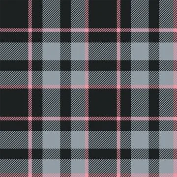 Plaid seamless pattern. Check fabric texture. Vector textile print. Stock Illustration