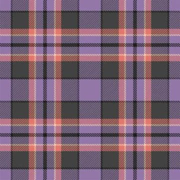 Plaid seamless pattern. Check fabric texture. Vector textile print. Stock Illustration