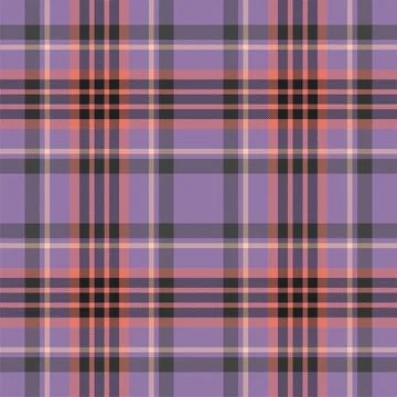 Plaid seamless pattern. Check fabric texture. Vector textile print. Stock Illustration