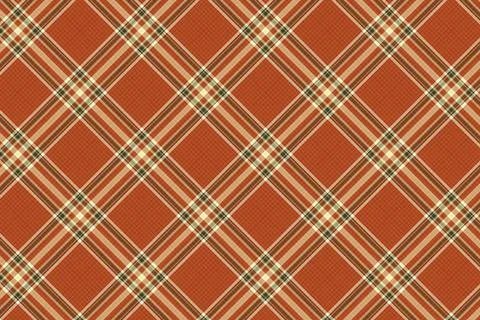 Plaid seamless pattern. Flannel fabric texture from tartan, plaid, tablecloth Stock Illustration