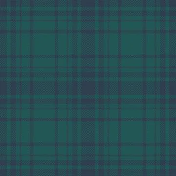 Plaid seamless pattern in green. Check fabric texture. Vector textile print. Stock Illustration