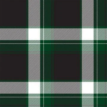 Plaid seamless pattern in green. Check fabric texture. Vector textile print. Stock Illustration