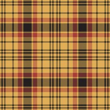 Plaid seamless pattern in orange. Check fabric texture. Vector textile print. Illustrazione stock