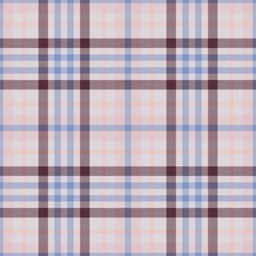Plaid seamless pattern in pink. Check fabric texture. Vector textile print. Illustrazione stock