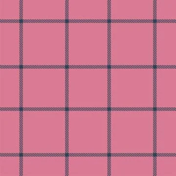 Plaid seamless pattern in pink. Check fabric texture. Vector textile print. Illustrazione stock