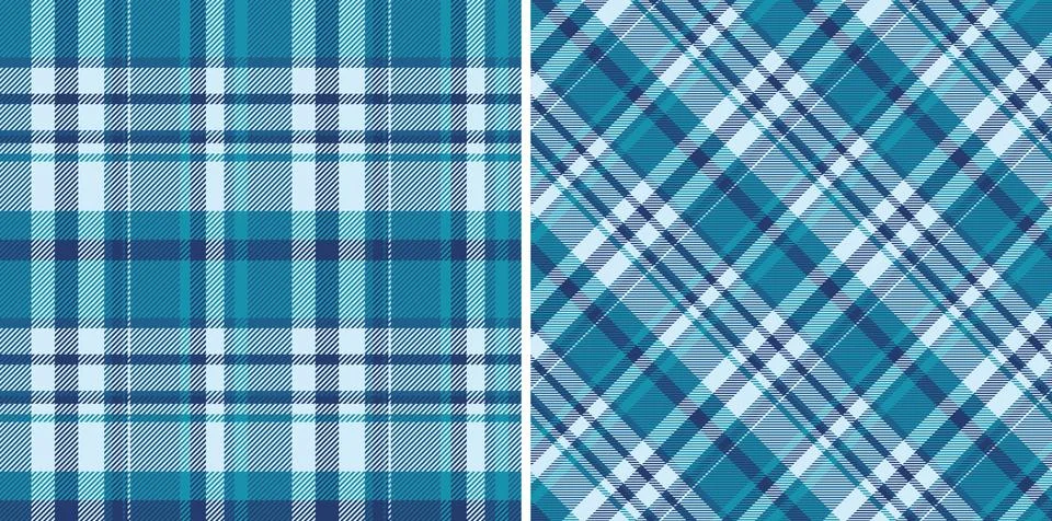 Plaid seamless pattern of textile tartan texture with a check vector fabric.. Illustrazione stock