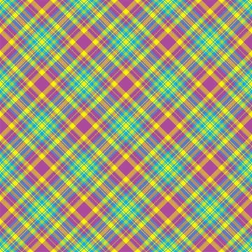 Plaid seamless pattern. Vector background of textile ornament. Flat fabric de 스톡 일러스트