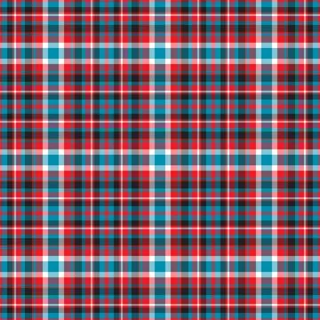 Plaid seamless pattern. Vector background of textile ornament. Flat fabric de Stock Illustration