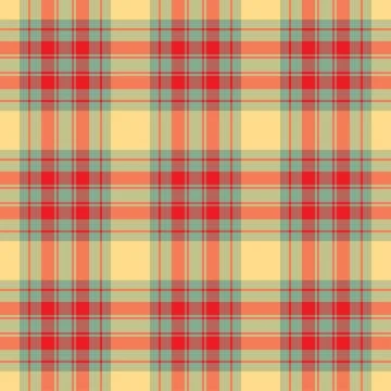 Plaid seamless pattern. Vector background of textile ornament. Flat fabric de Illustrazione stock
