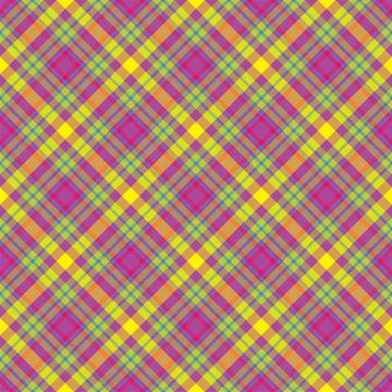 Plaid seamless pattern. Vector background of textile ornament. Flat fabric de 스톡 일러스트