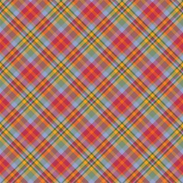 Plaid seamless pattern. Vector background of textile ornament. Flat fabric de 스톡 일러스트