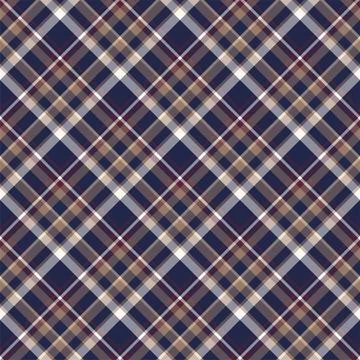 Plaid seamless pattern. Vector background of textile ornament. Flat fabric de 스톡 일러스트