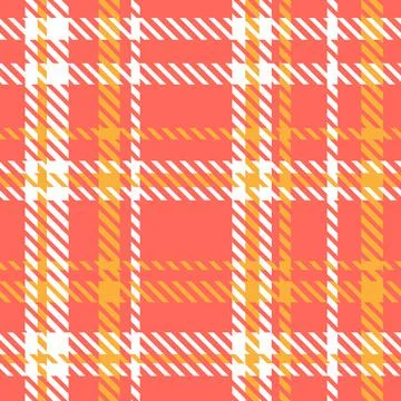 Plaid seamless pattern. Vector fabric print template. Scottish style ornament Stockillustratie