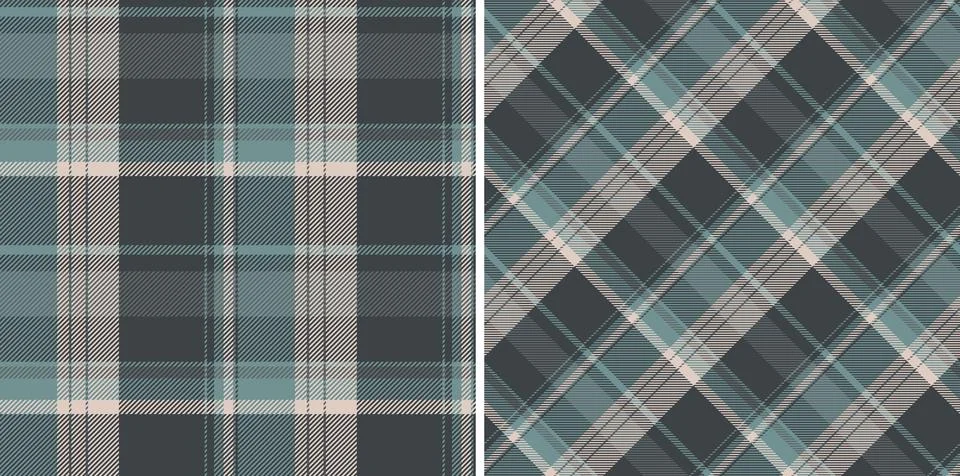 Plaid seamless textile of check pattern vector with a tartan texture backgr.. Stockillustratie