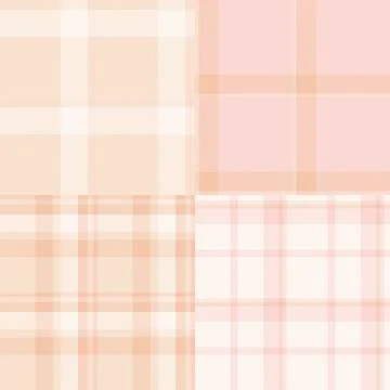 Plaid set for craft store displays. Harmonized tartan designs suit shelves,.. Stock Illustration