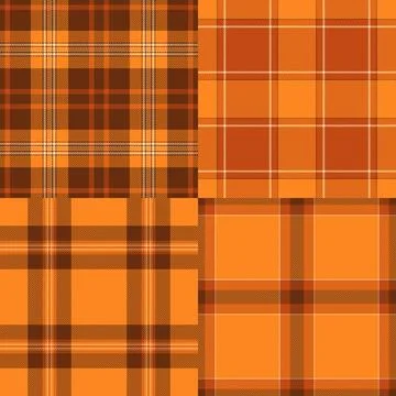 Plaid set created for digital DIY mockups. Ideal for online scrapbooking, pri Stock Illustration