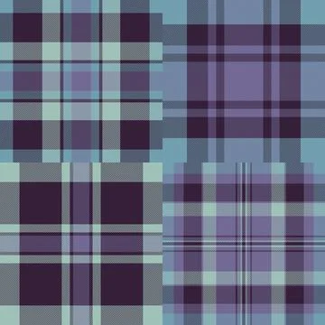 Plaid set created for digital mockups. Ideal for e-commerce stores, online .. Stock Illustration