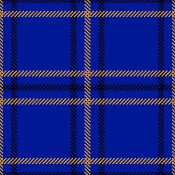 Plaid textile seamless pattern blue and black design Stock Illustration