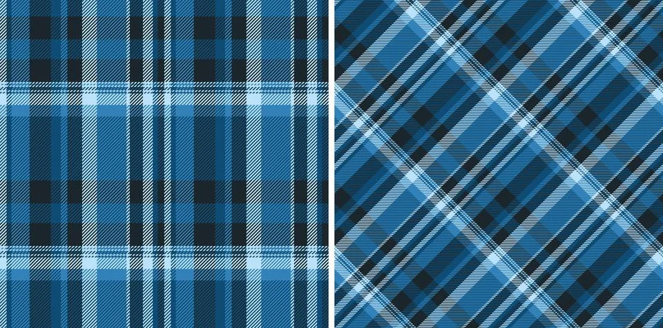 Plaid texture background of vector fabric tartan with a check pattern texti.. Stock Illustration