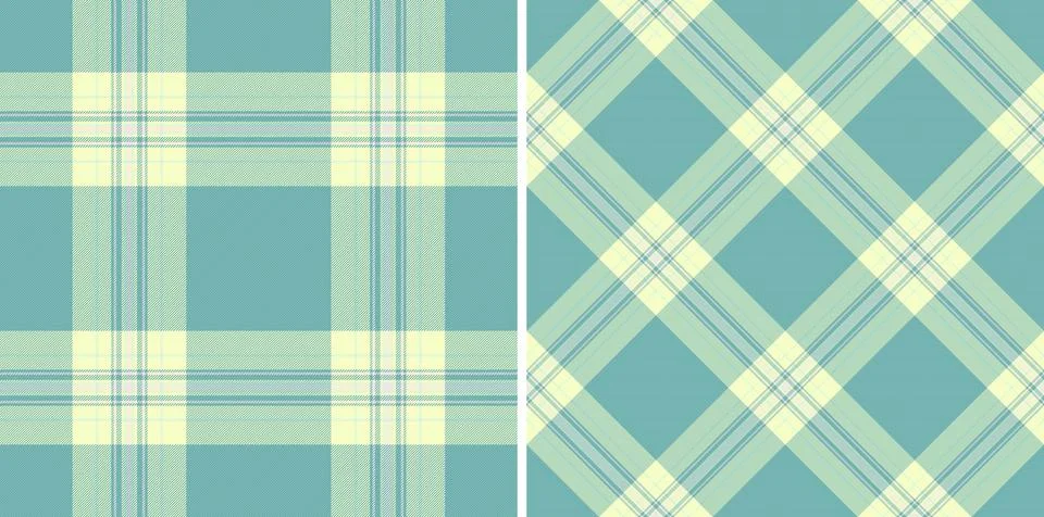 Plaid vector check of pattern seamless tartan with a background textile fab.. Stock Illustration