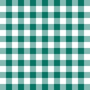 Plaid vector seamless texture. Green pattern in box. Stock Illustration