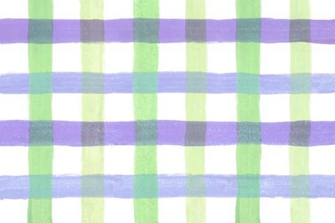 Plaids Gingham check painting pattern background  Stock Photos