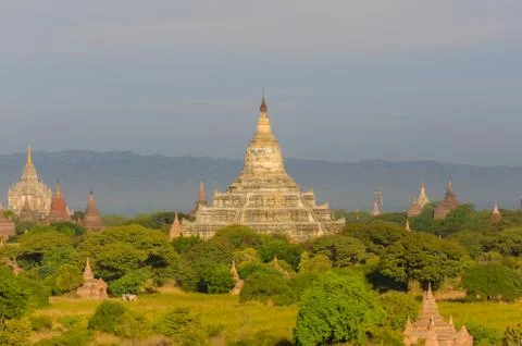 The plain of Bagan(Pagan), Mandalay, Myanmar Foto stock