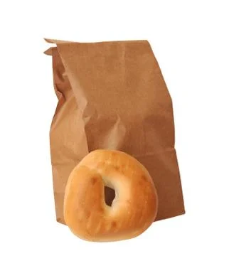 Plain bagel Stock Photos