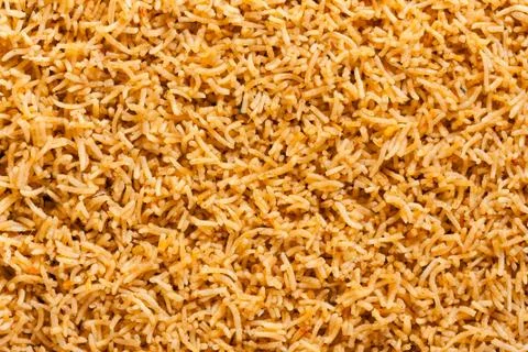 Plain biryani overhead view Stock Photos