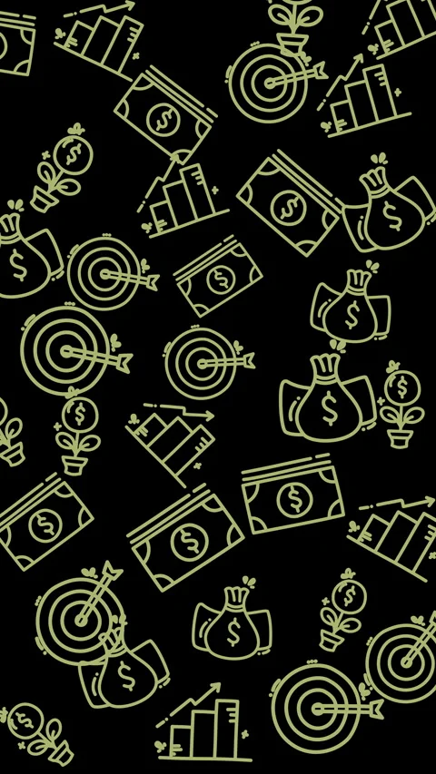 Plain black background Suitable for business presentations, financial reports, w Stock Footage 341811821