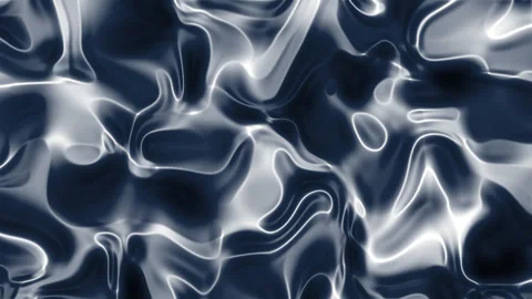 Plain black contrasts with abstract blue and white liquid metal swirls. Video stock 311548419