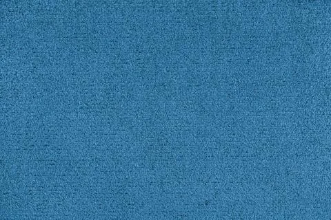 Plain blue colored microfiber detail texture, suede leather structure, text.. Foto stock