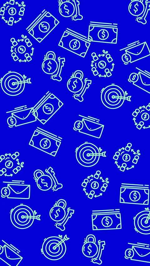 Plain blue pattern a simple blue financial icon pattern creates a sophisticated  Stock Footage 327856882