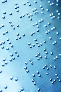 Plain Braille Page Macro Stock Photos