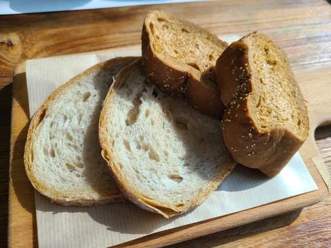 Plain bread plate Stock Photos