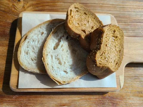 Plain bread plate Stock Photos