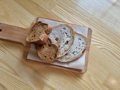 Plain bread plate Stock Photos