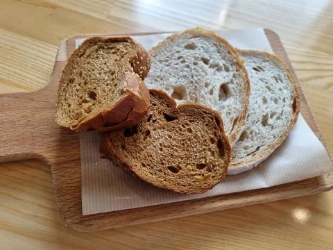 Plain bread plate Stock Photos
