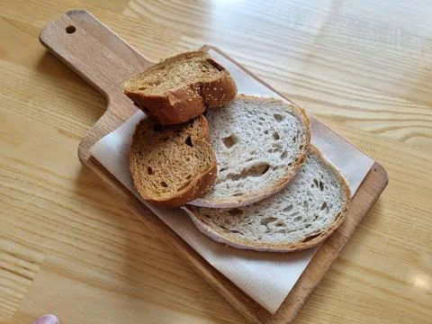 Plain bread plate Stock Photos
