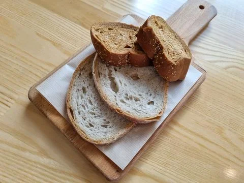 Plain bread plate Stock Photos