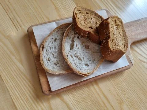 Plain bread plate Stock Photos