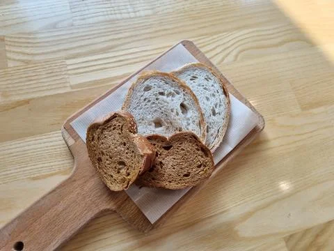 Plain bread plate Stock Photos