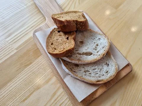 Plain bread plate Stock Photos