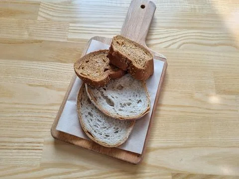 Plain bread plate Foto stock